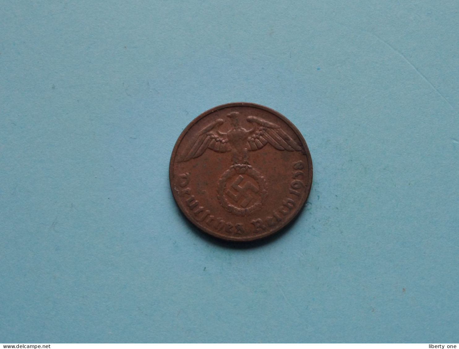 1938 G > 2 Reichspfennig ( Zie/voir SCANS Voor Detail ) >> ( Uncleaned ) ! - 2 Reichspfennig