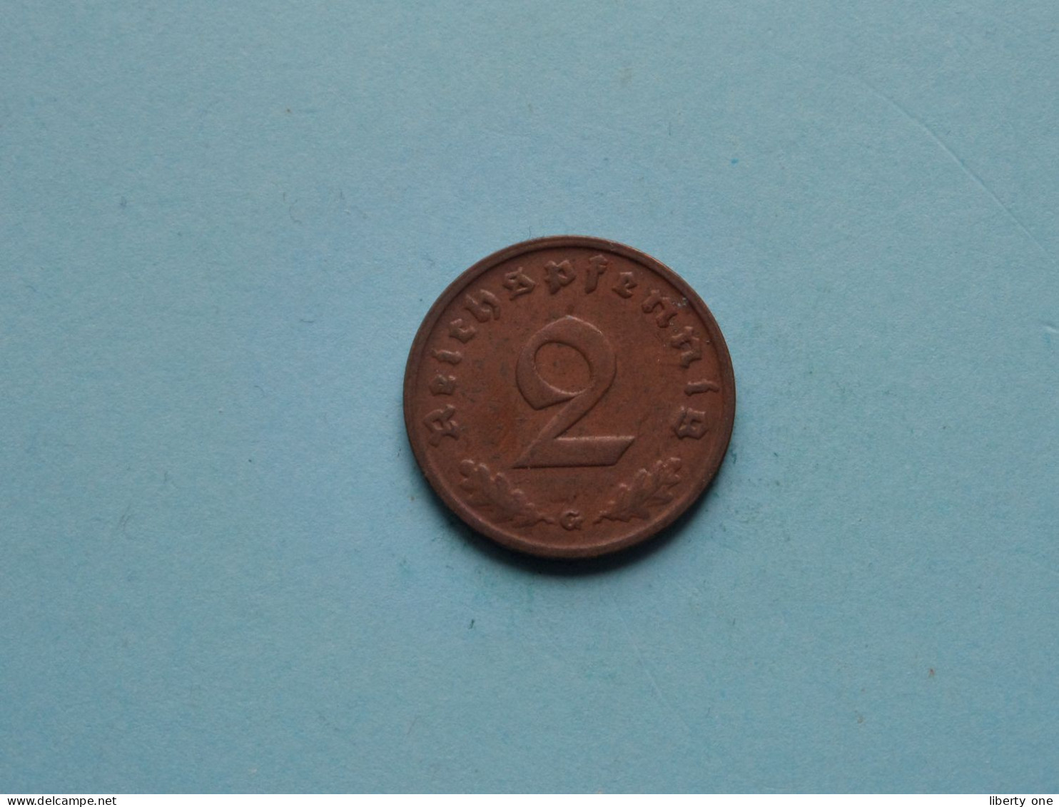 1938 G > 2 Reichspfennig ( Zie/voir SCANS Voor Detail ) >> ( Uncleaned ) ! - 2 Reichspfennig