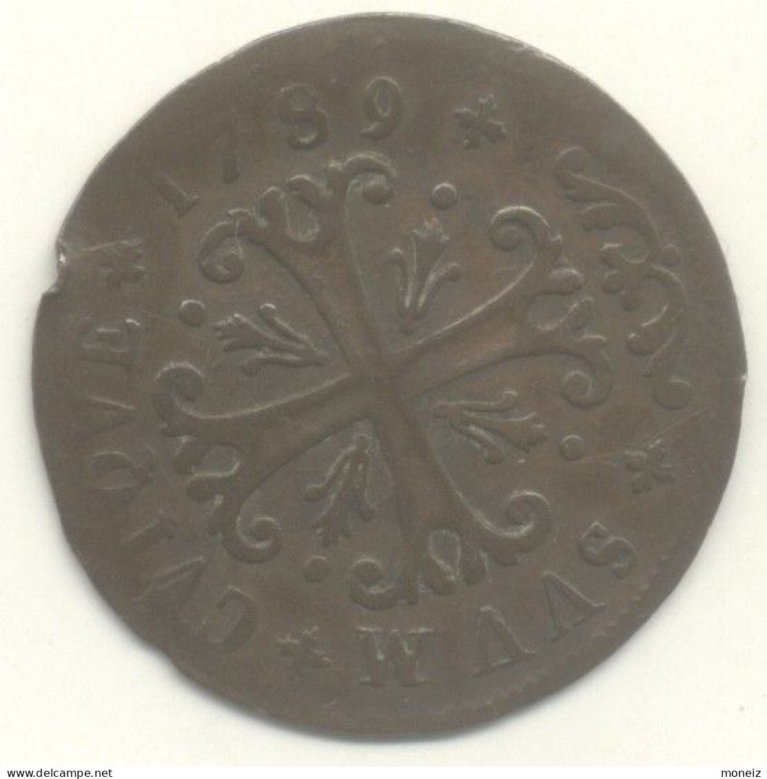 Suisse ½ Batzen - Frédéric-Guillaume II 1789 - Reyes De Prusia