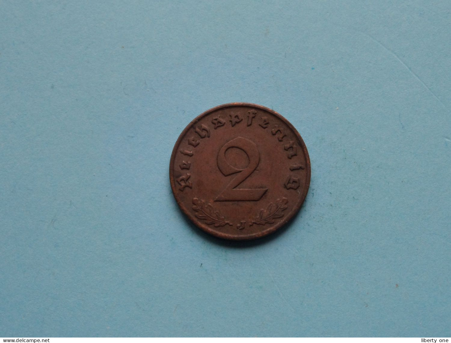 1938 J > 2 Reichspfennig ( Zie/voir SCANS Voor Detail ) >> ( Uncleaned ) ! - 2 Reichspfennig