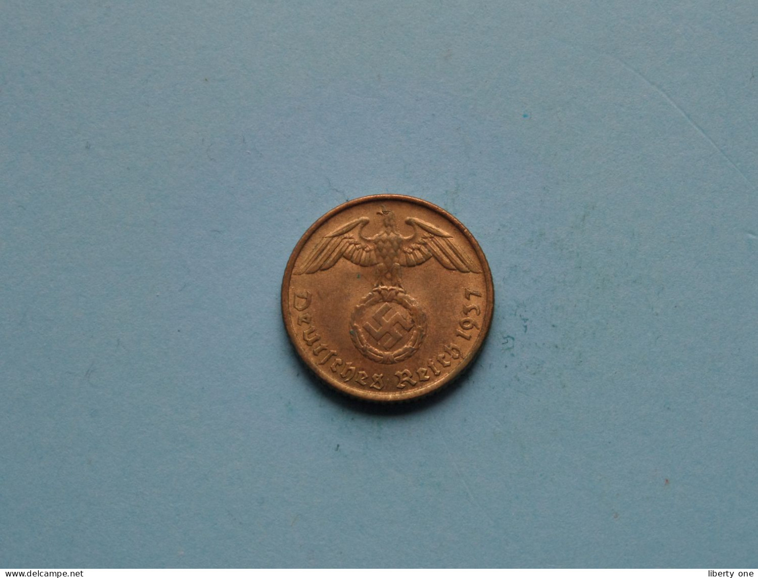 1937 A > 5 Reichspfennig ( Zie/voir SCANS Voor Detail ) >> ( Uncleaned ) ! - 5 Reichspfennig
