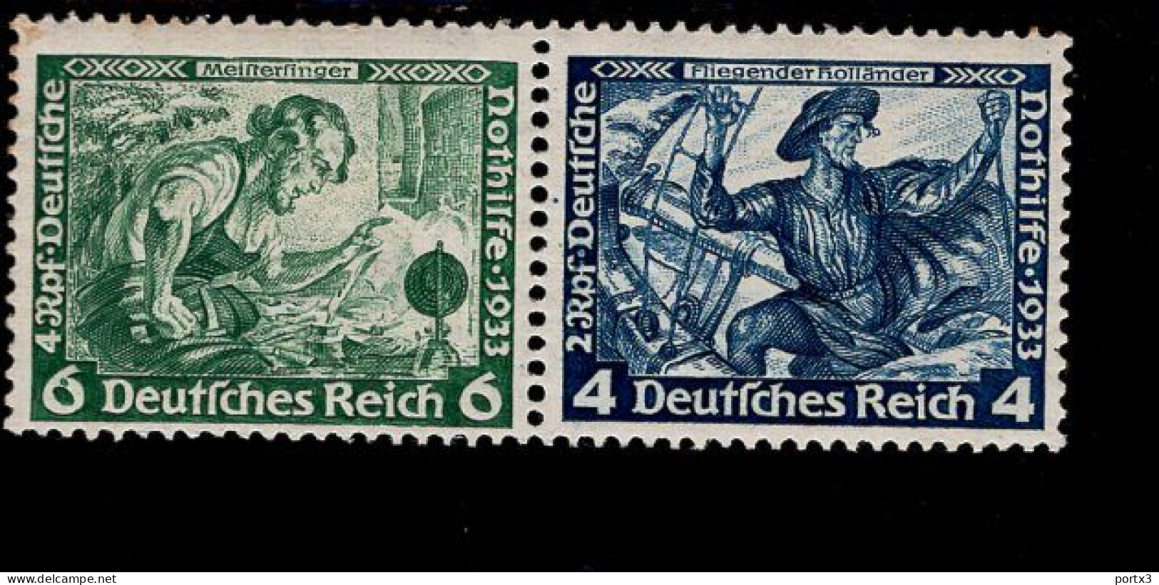 Deutsches Reich W 47 Wagner MNH Postfrisch ** Neuf (1) - Carnets & Se-tenant