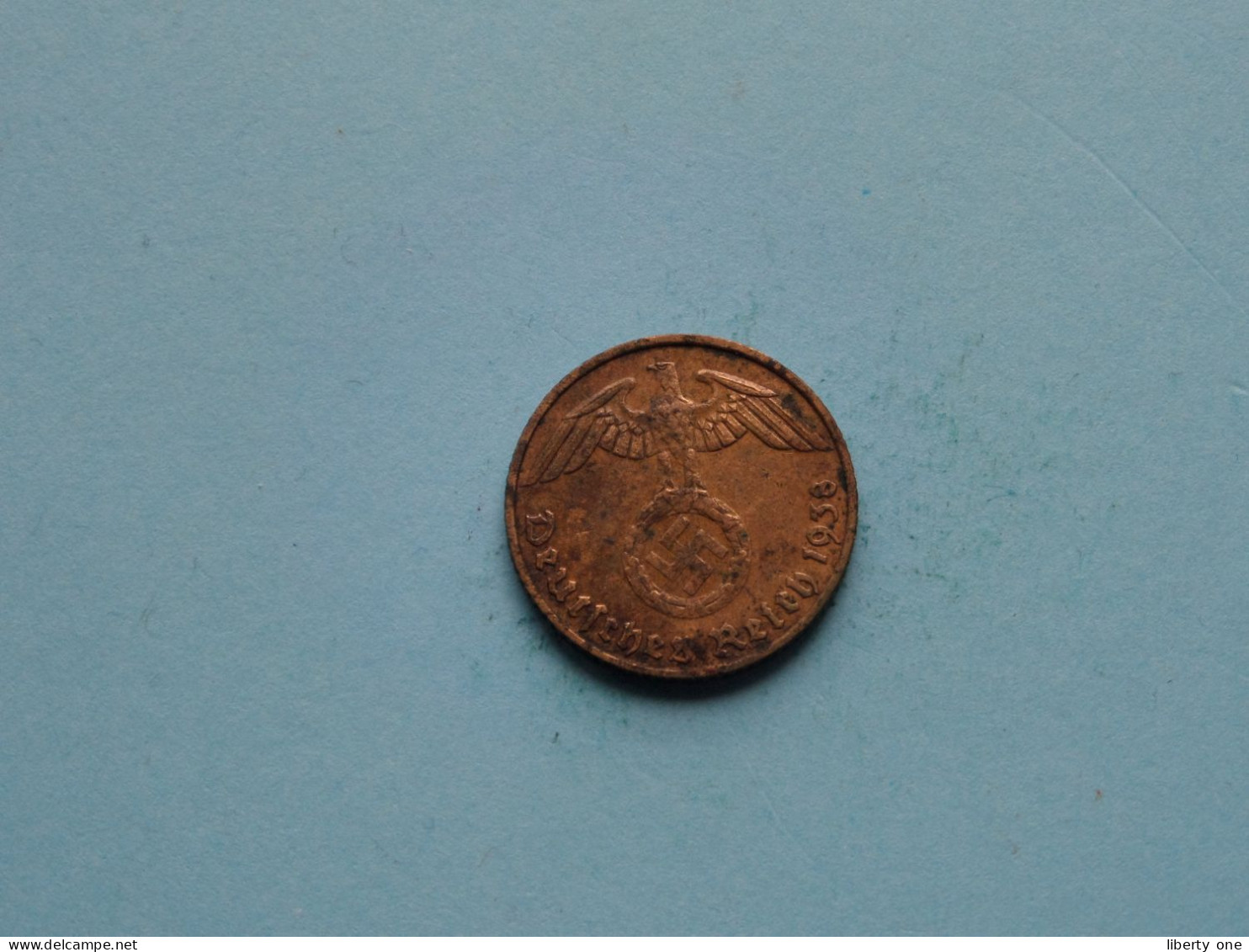 1938 J > 5 Reichspfennig ( Zie/voir SCANS Voor Detail ) >> ( Uncleaned ) ! - 5 Reichspfennig