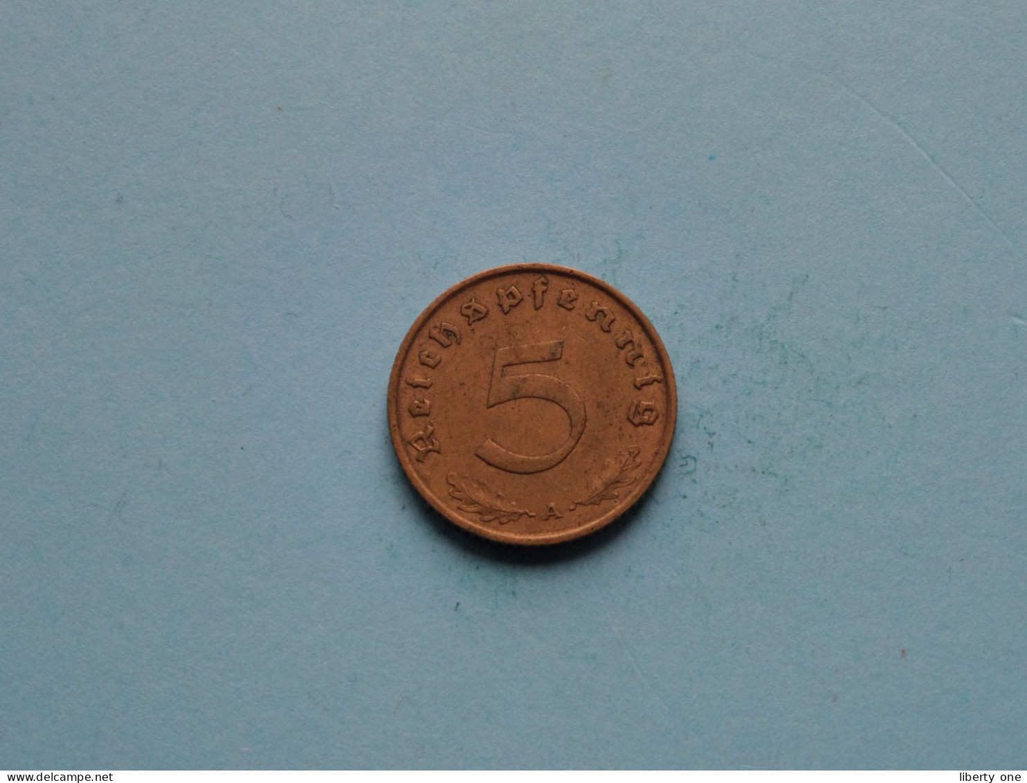 1939 A > 5 Reichspfennig ( Zie/voir SCANS Voor Detail ) >> ( Uncleaned ) ! - 5 Reichspfennig