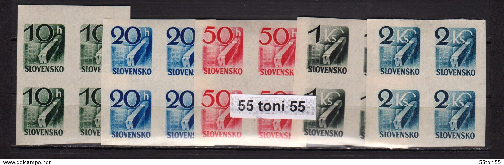 Slovakia 1943 Mi 115-119 MNH** (missing 116) X 4 - Neufs