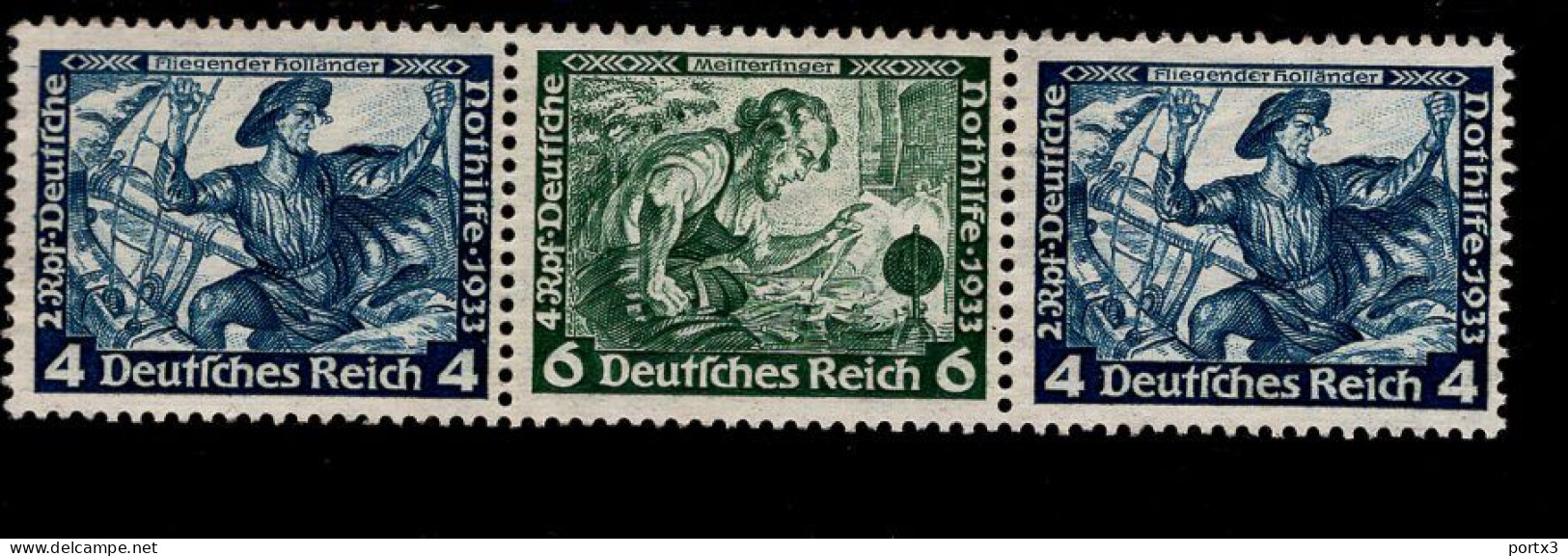 Deutsches Reich W 50 Wagner MNH Postfrisch ** Neuf - Carnets & Se-tenant