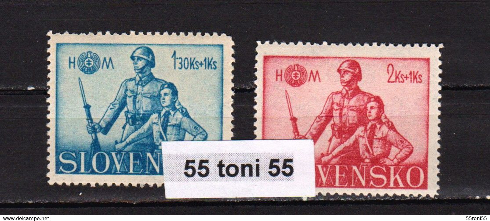 1942  Slovakia HLINKA'S YOUTH Mi-95/96  2v.-MNH - Unused Stamps