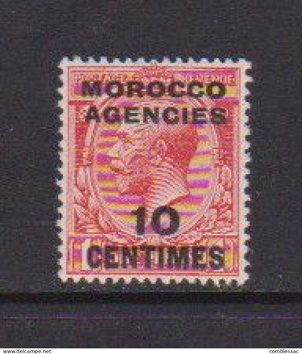 MOROCCO  AGENCIES    1917    10c  On  1d  Red    MH - Bureaux Au Maroc / Tanger (...-1958)