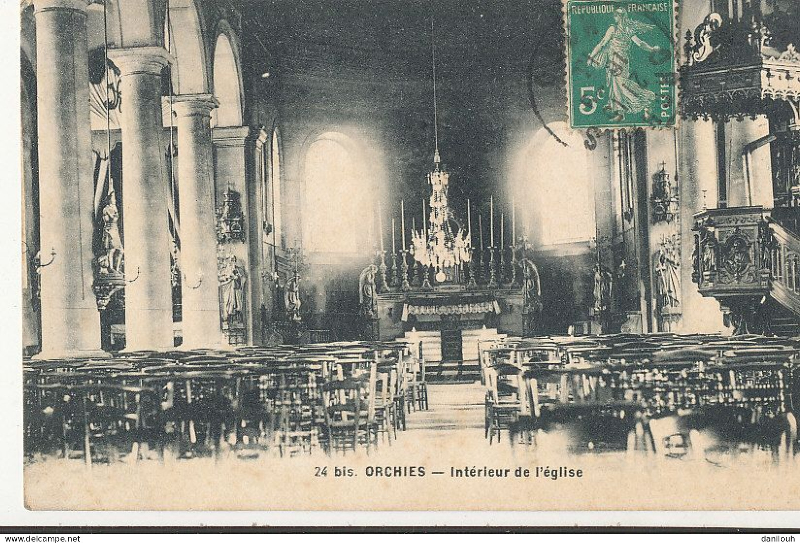 59 // ORCHIES   Intérieur De L'élgise   24 Bis - Orchies