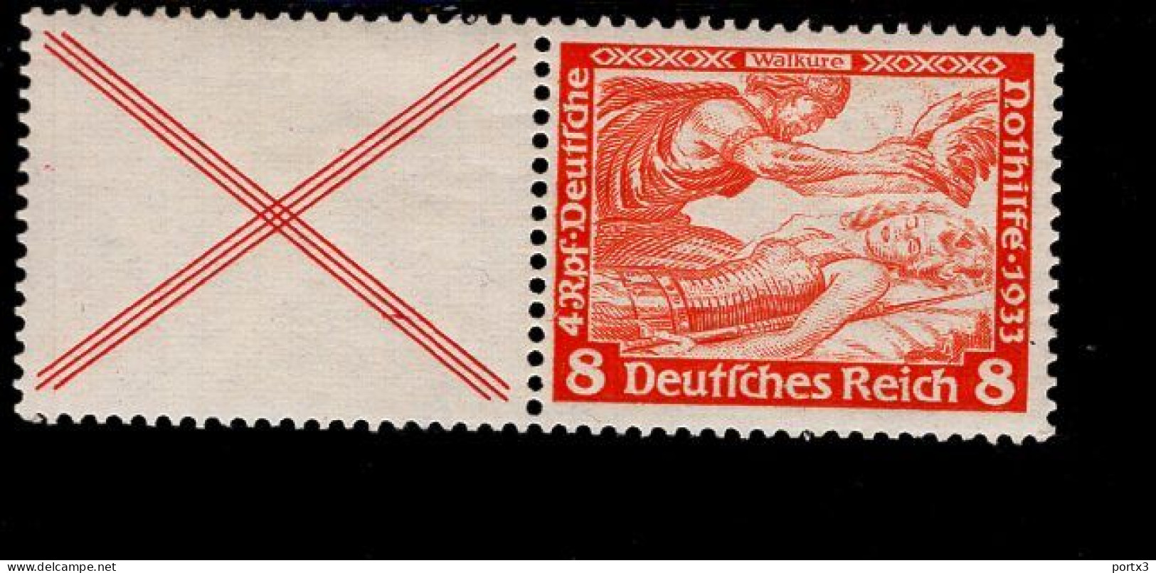 Deutsches Reich  W 51 Wagner MLH Mint Falz * (1) - Carnets & Se-tenant