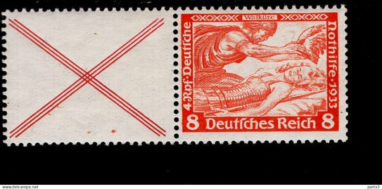 Deutsches Reich  W 51 Wagner MLH Mint Falz * (2) - Postzegelboekjes & Se-tenant