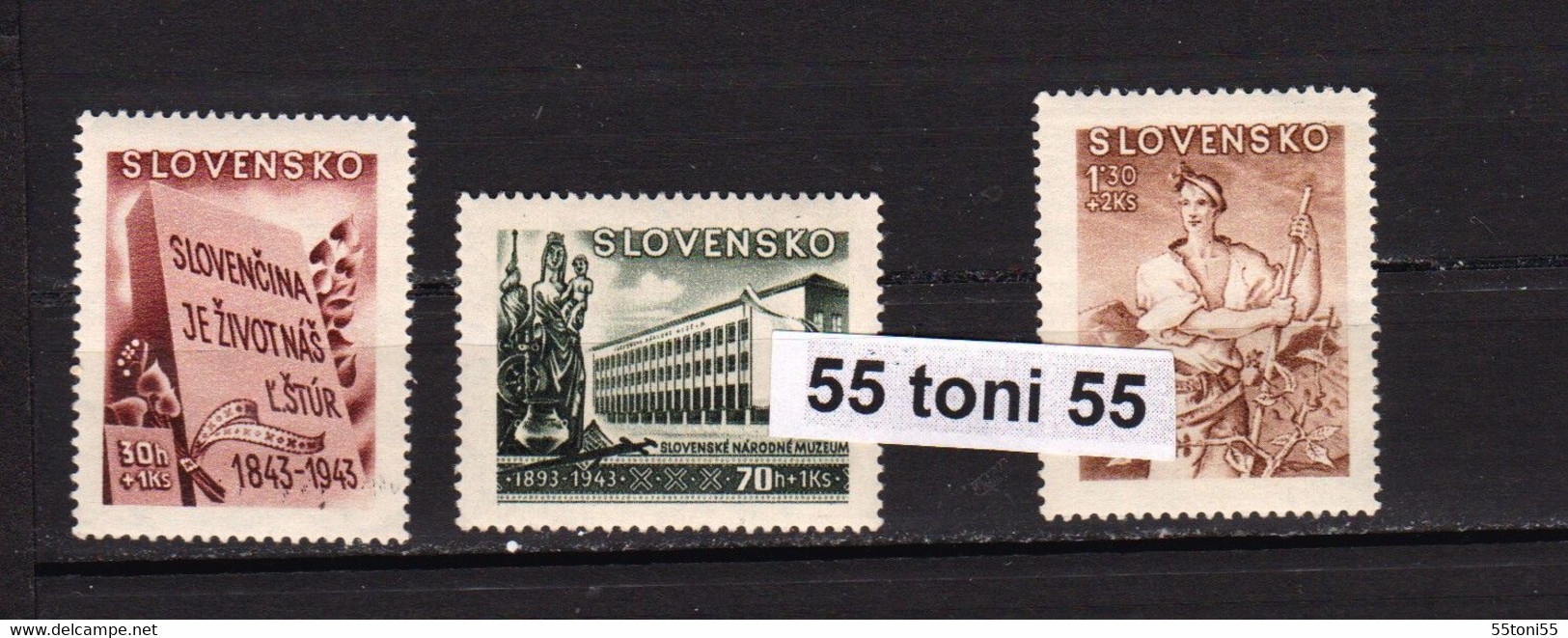 1943 Slovakia CULTURE FUND Mi128,129,131 3v.-MNH - Neufs