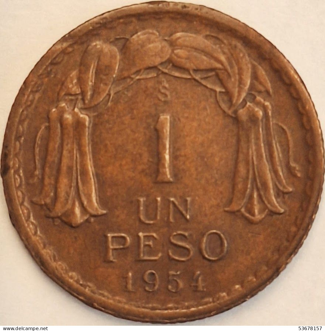 Chile - Peso 1954, KM# 179 (#3424) - Chili