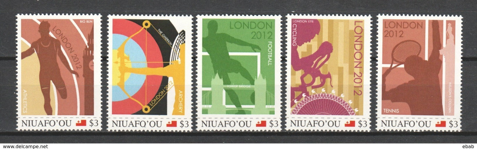 Niuafo'ou -MNH Set 2 SUMMER OLYMPICS  LONDON 2012 - Sommer 2012: London