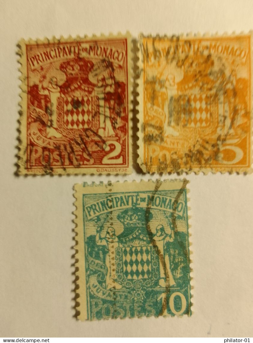 YT 74, 75, 76 - Used Stamps