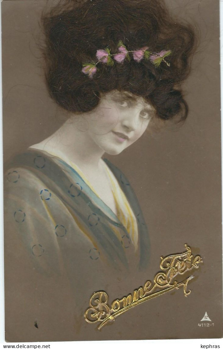 SUPERBE CPA - Portrait De Femme Avec Cheveux Naturels - Femmes