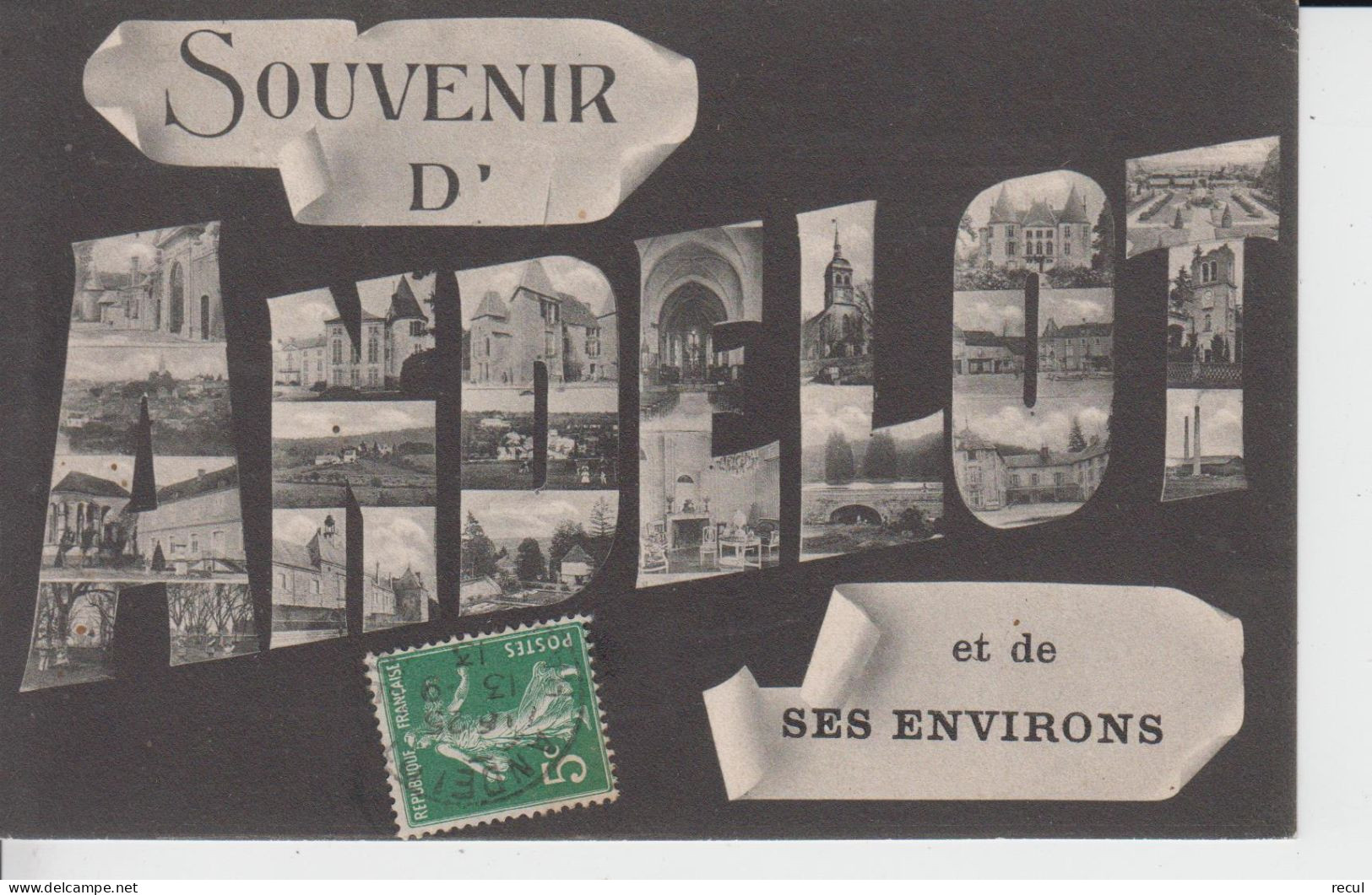 HAUTE MARNE - SOUVENIR D' ANDELOT  Et De Ses Environs ( -  Carte Multi Vues - Timbre à Date De 1913 ) - Andelot Blancheville