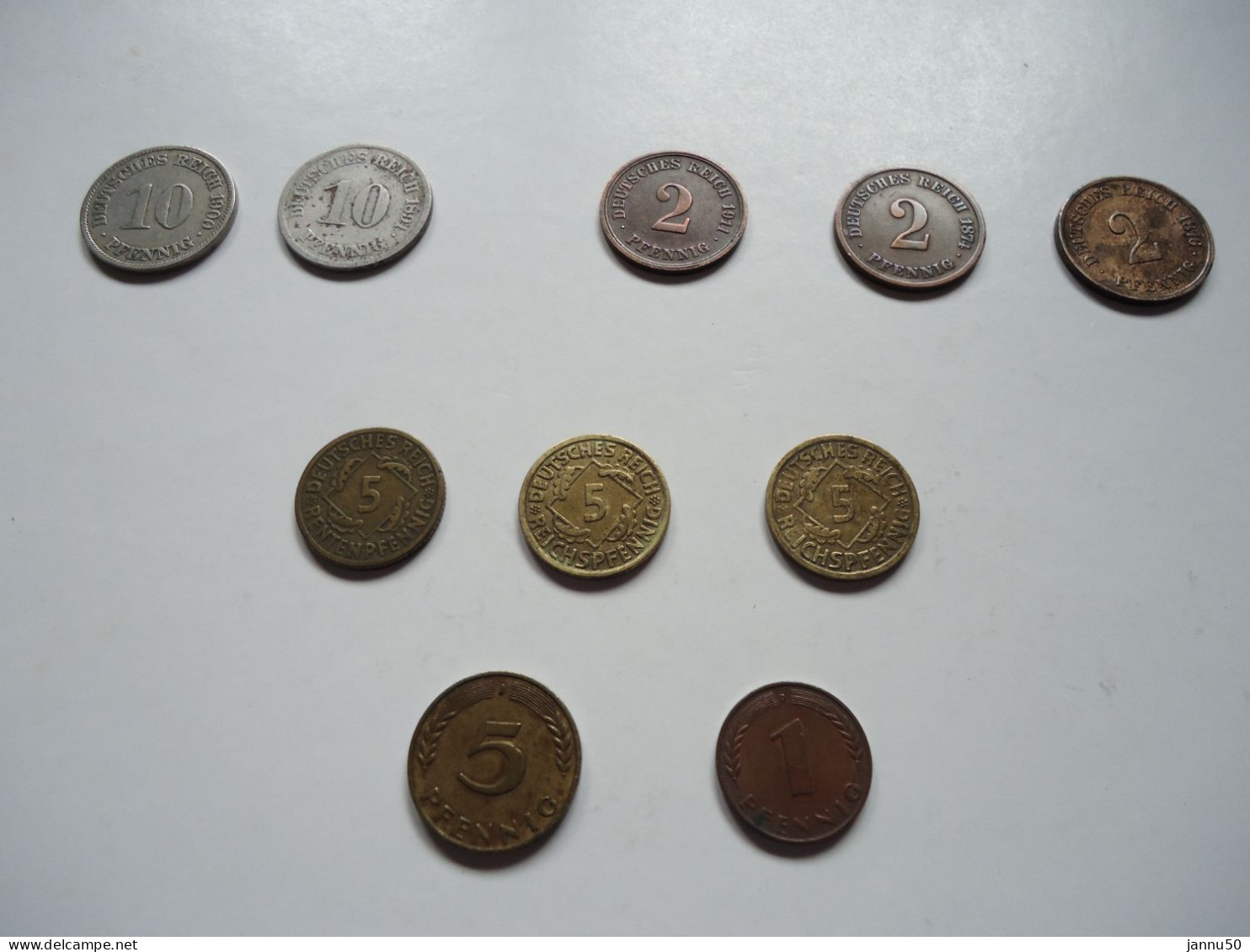 10 PIECES DIVERSES ALLEMAGNE  Annees 1800 / 1900 - Other & Unclassified