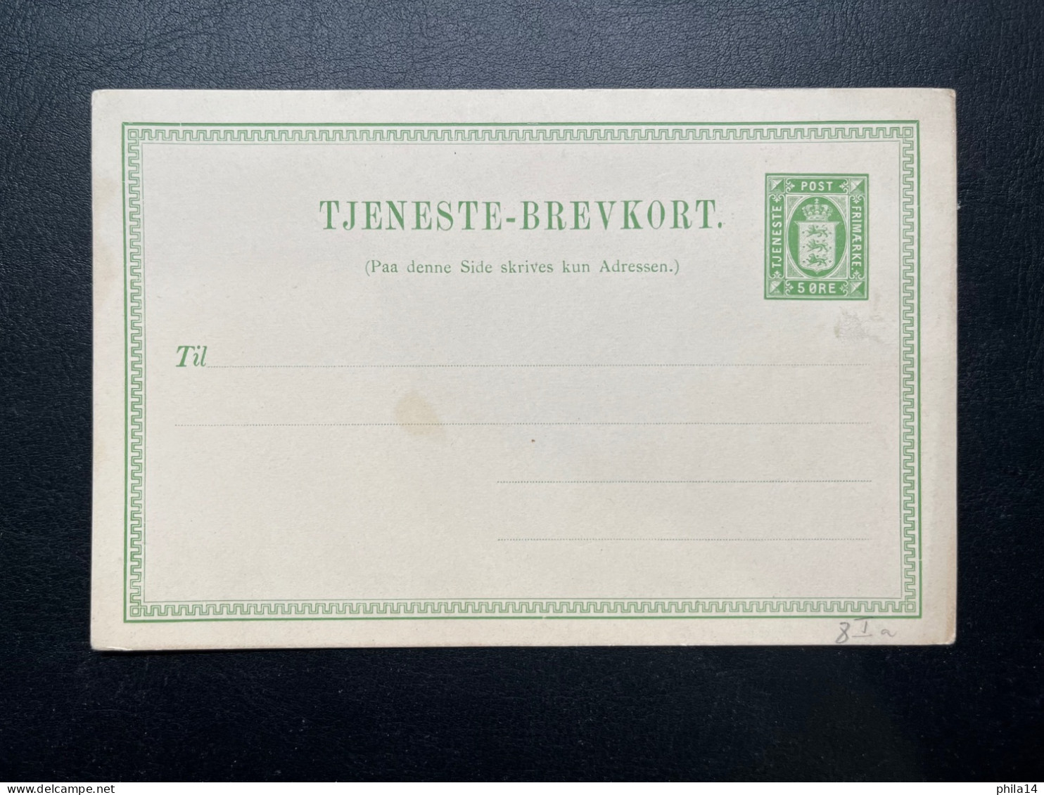 ENTIER POSTAL DANEMARK / NEUF / 5 ORE - Entiers Postaux