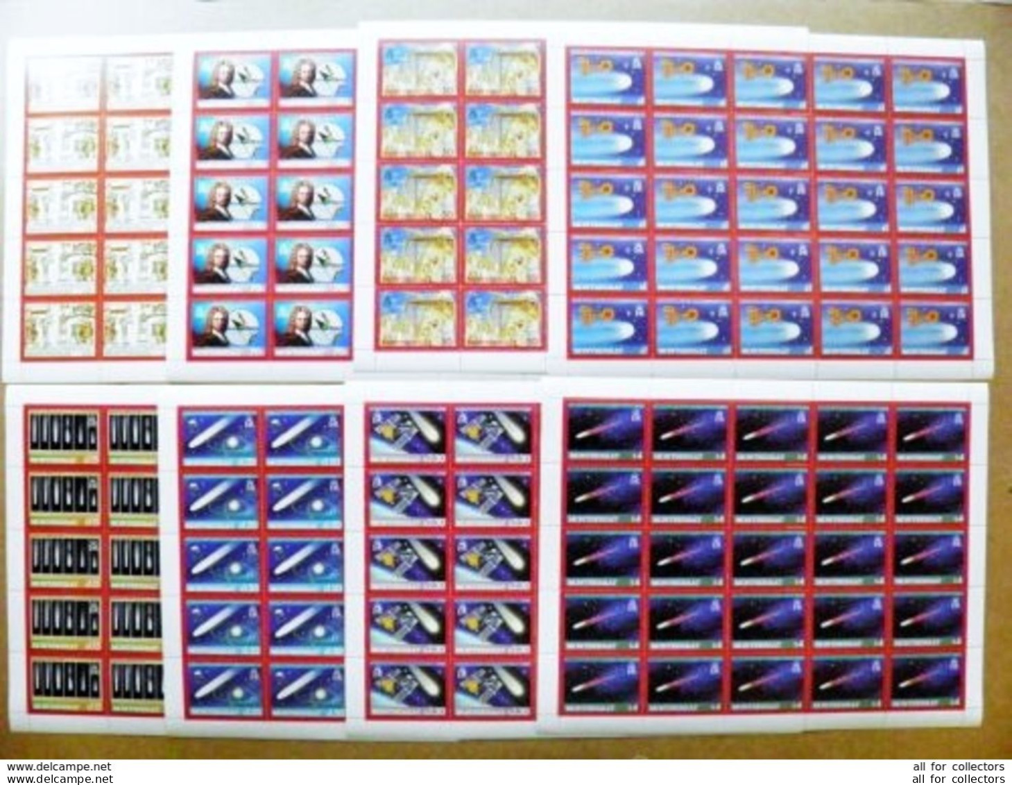 SALE! Full List Of 8 MNH Post Stamps Set Space Halley's Comet 1986 Mi 630/37 Total 200 Stamps! - Montserrat