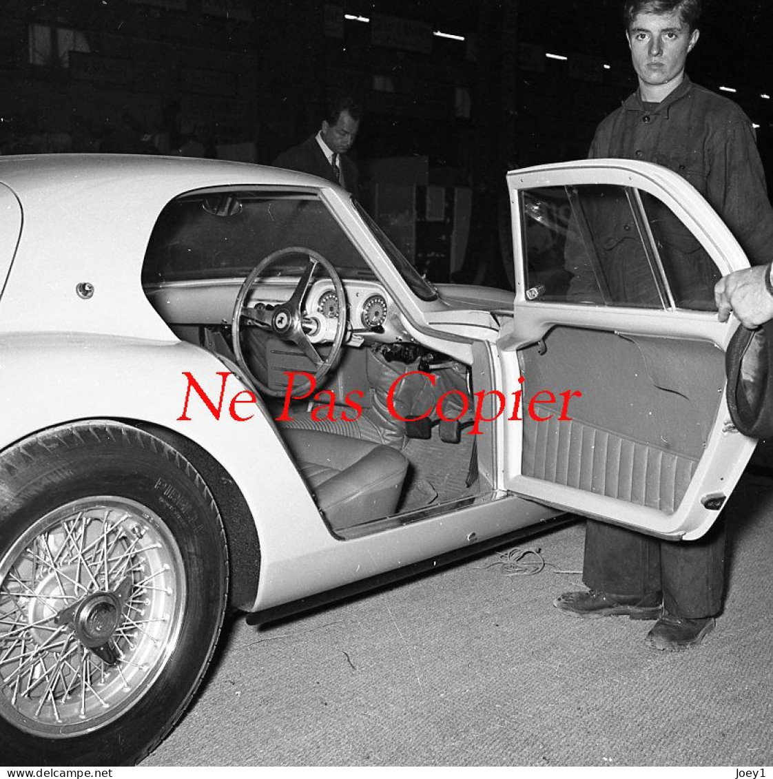 Photo Ferrari 375 MM En 1954,Salon De L'auto à Paris Au Grand Palais, Modèle Unique Pour Ingrid Bergman - Auto's