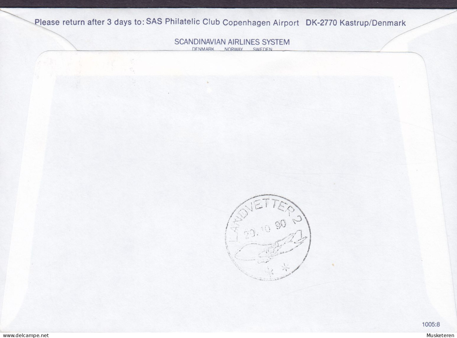 Belgium SAS First DC-9 Flight BRUSSELS-GOTHENBURG 1990 Cover Brief Lettre LANDVETTER (Arr.) 1.Mai Labour Union Stamp - Storia Postale