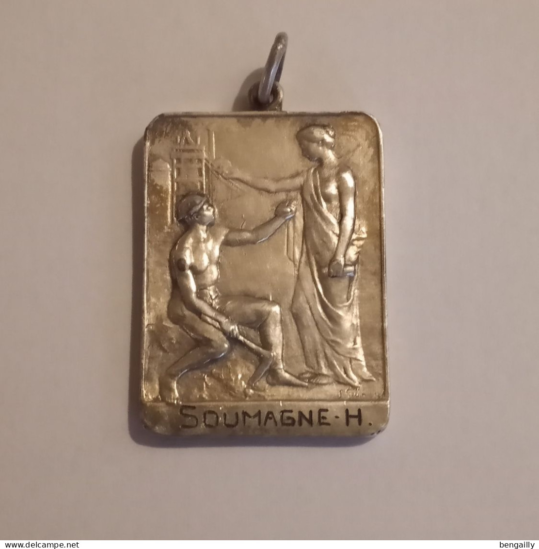 Médaille Constructions Civiles 1948 Belgique Argent - Professionali / Di Società