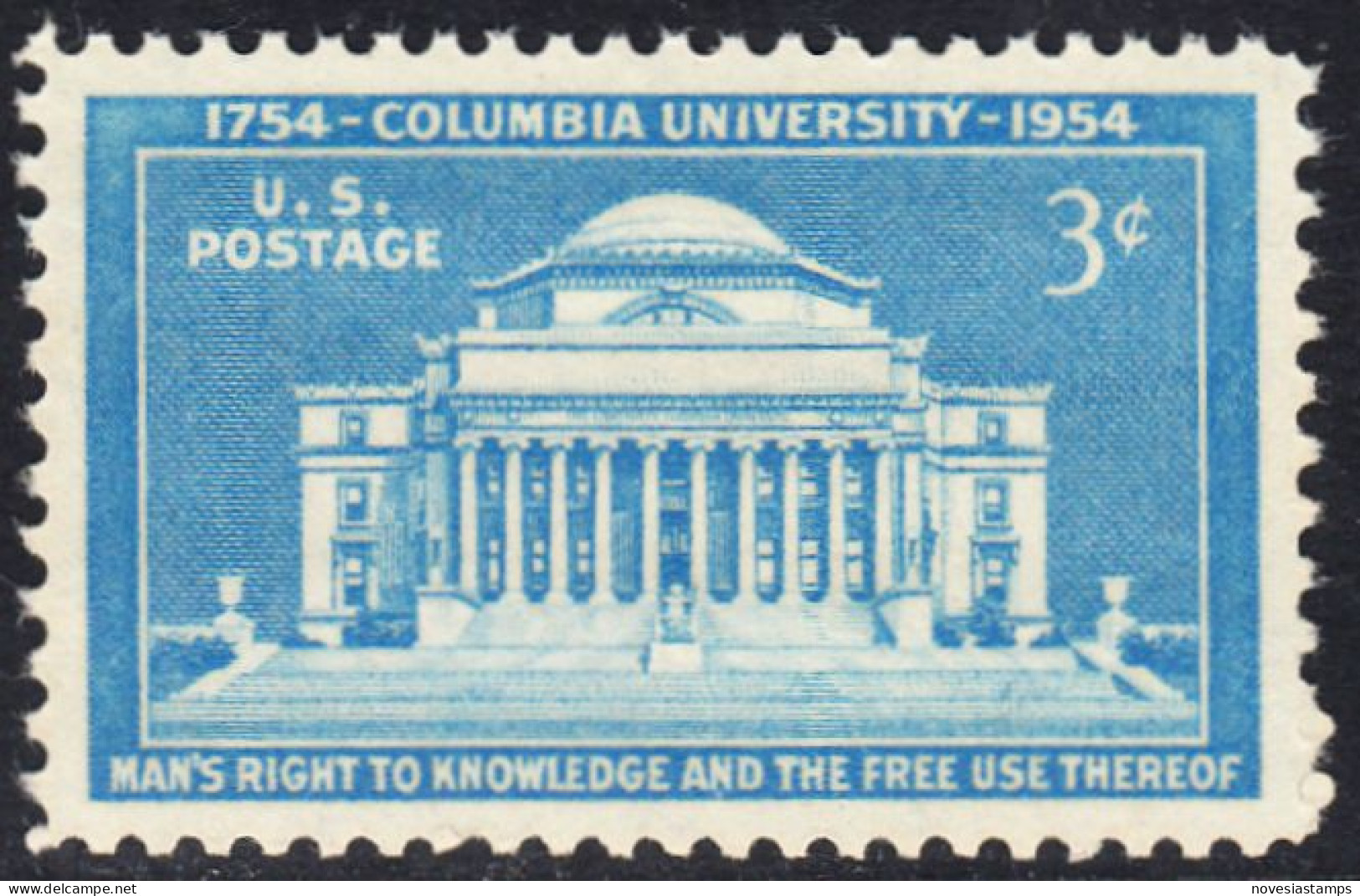 !a! USA Sc# 1029 MNH SINGLE (a2) - Columbia University - Ongebruikt