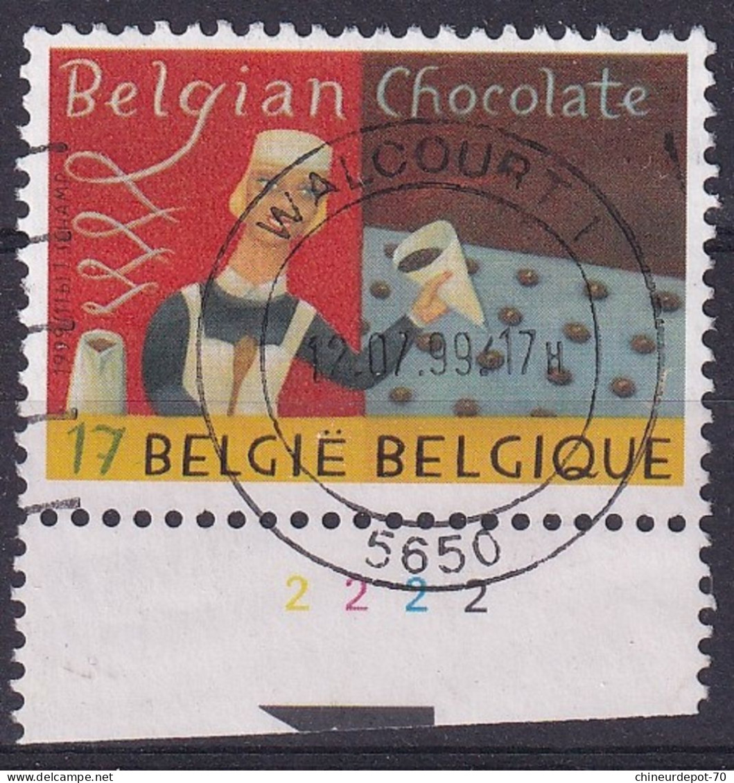 Chocolat Belge WALCOURT CHOCOLATE BELGIAN BORD DE FEUILLE - Datiert