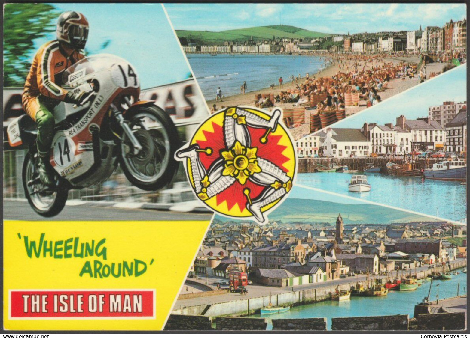 Wheeling Around The Isle Of Man, C.1980s - Bamforth Postcard - Isle Of Man