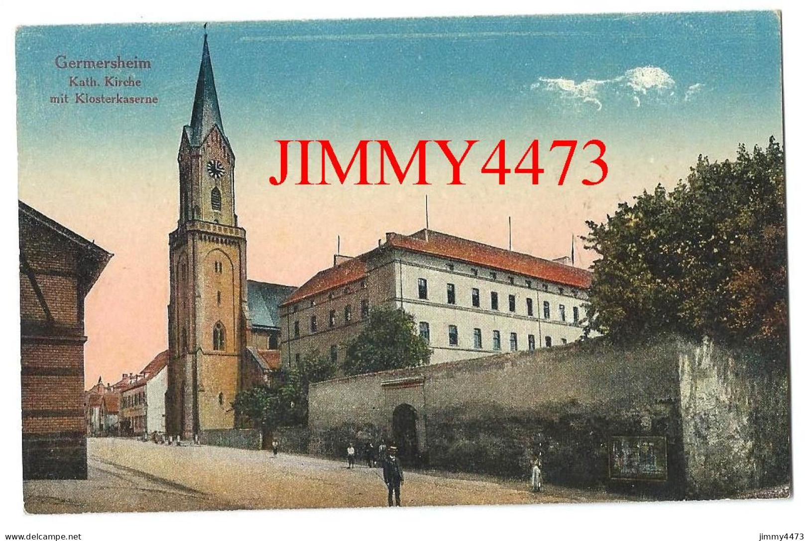 CPA - GERMERSHEIM - Kath Kirche Mit Klosterkaserne ( Rhénanie Palatinat ) N° 93010 - Germersheim