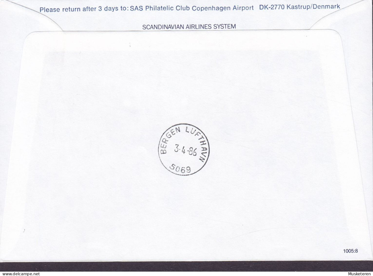 Great Britain SAS First DC-9 Flight ABERDEEN-BERGEN 1986 Cover Brief Lettre Ladybird Marienkäfer Coccinelle - Storia Postale