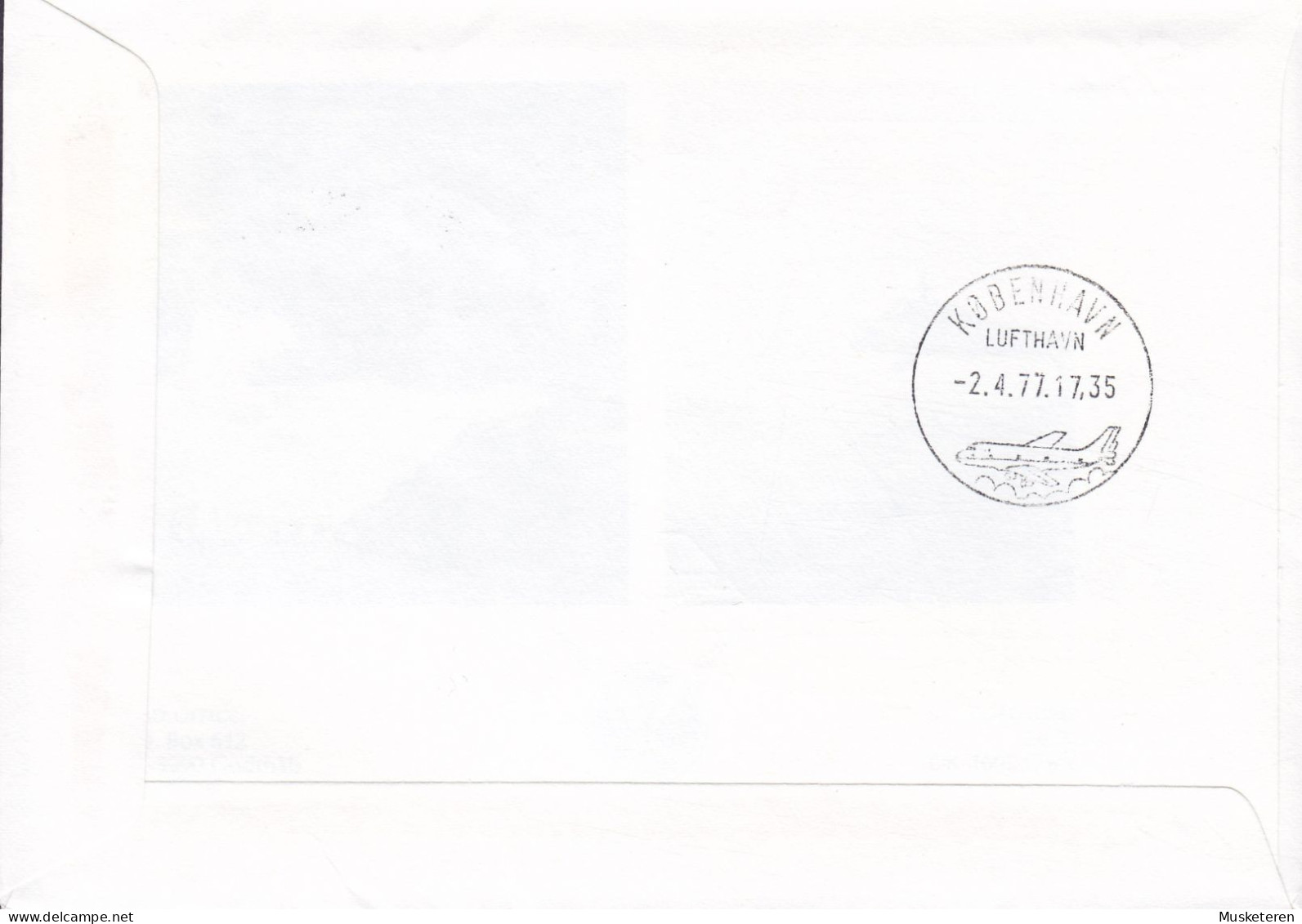 India First SAS DC-10 Flight NEW DELHI-COPENHAGEN 1977 Cover Brief Lettre Tiger Tigre Instrument Stamps (2 Scans) - Poste Aérienne