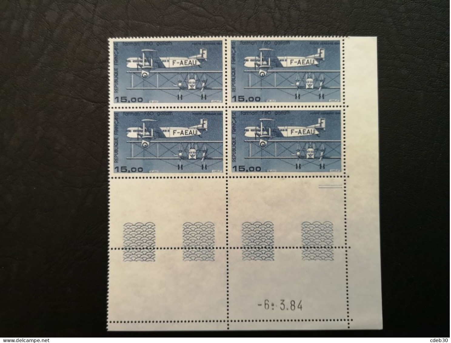 Coin Daté PA 57 ** Du 6.3.84 Neuf Avec Gomme - Poste Aérienne