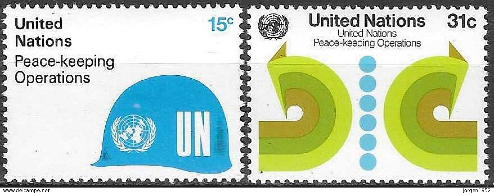 UNITED NATIONS # NEW YORK FROM 1980 STAMPWORLD 344-45** - Neufs