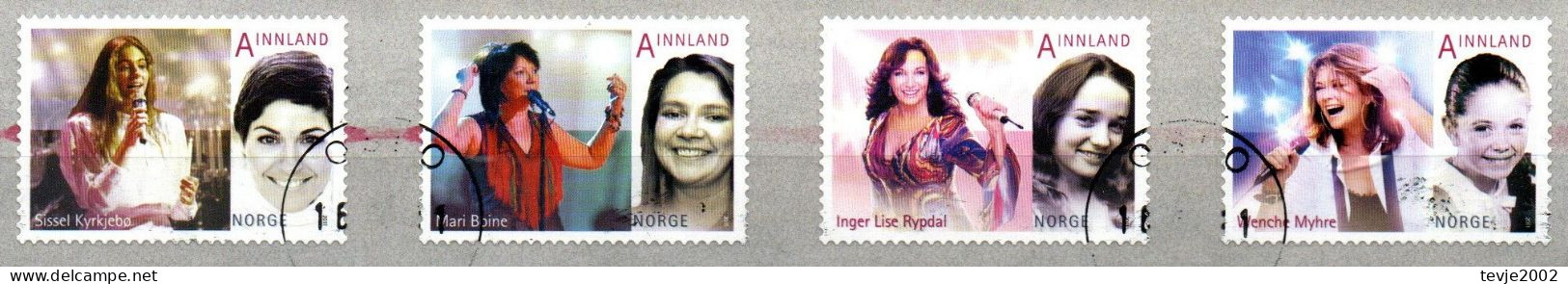 Norwegen Norge 2011 - Mi.Nr. 1761 - 1764 - Gestempelt Used - Popmusik - Usati