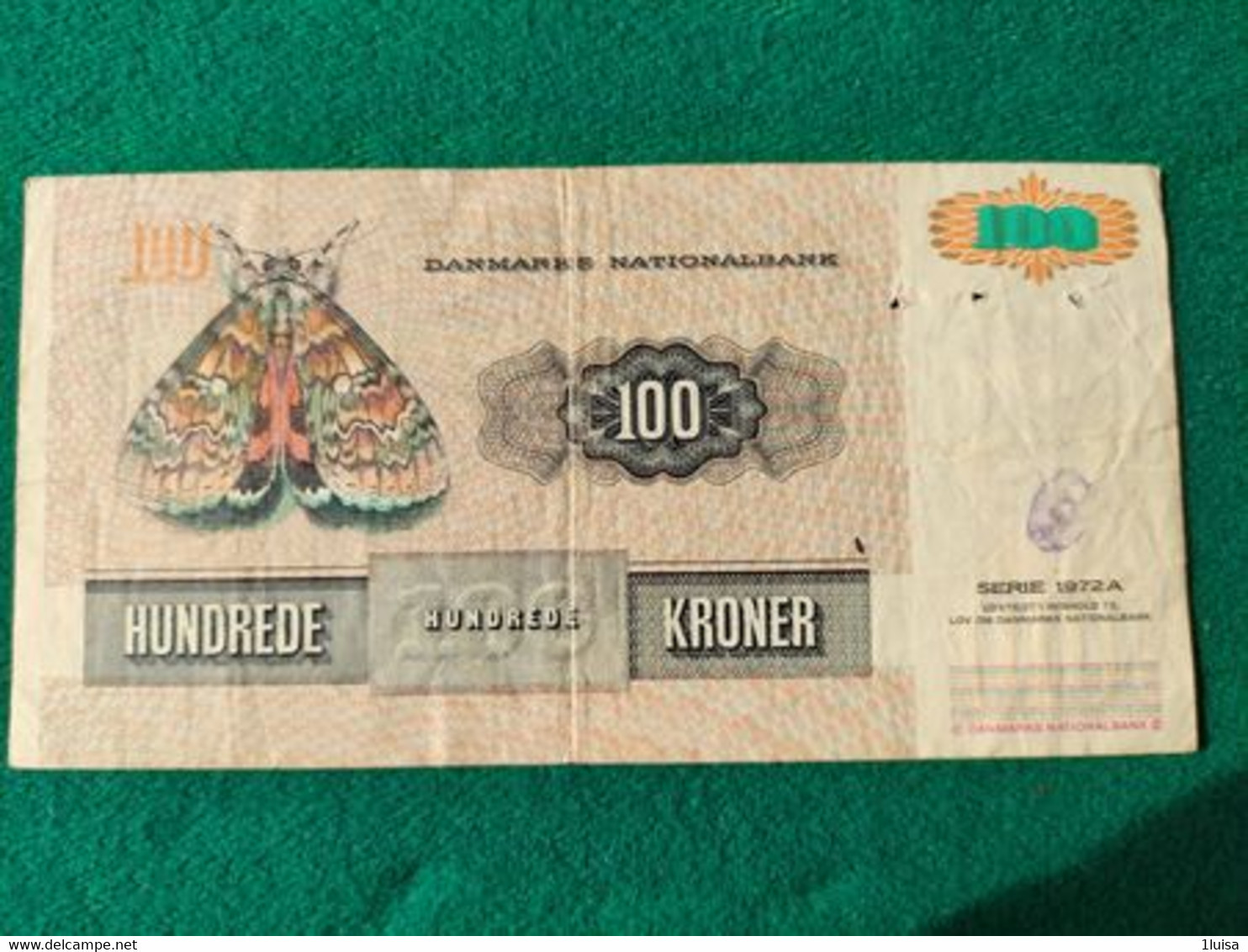 Danimarca 100 Kroner 1972 - Danemark