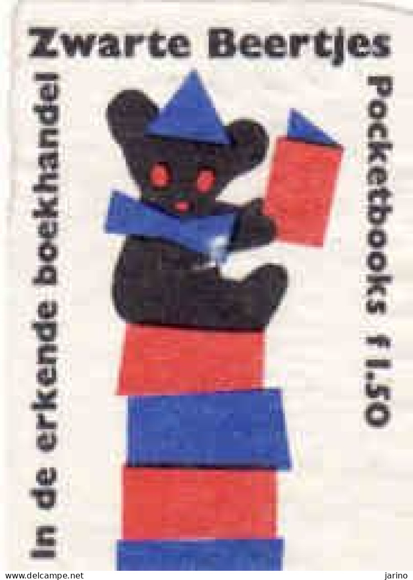 Dutch Matchbox Label, Utrecht In De Erkende Boekhabdel Zwarte Beertjes,AW Bruna Uitgevers Pocketbooks F1.20, Netherlands - Boites D'allumettes - Etiquettes