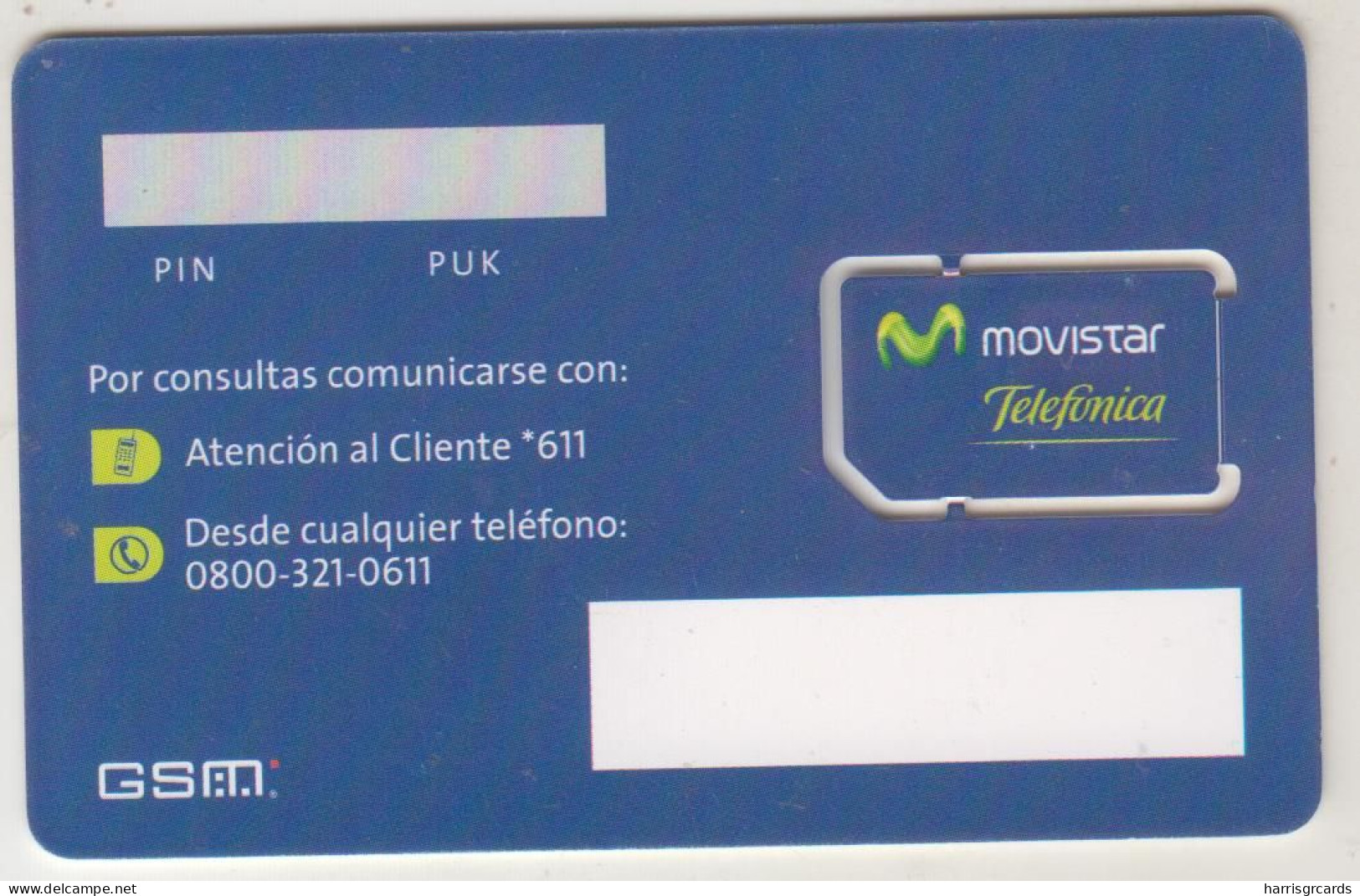 ARGENTINA - People And Big Logo , Telefonica Movistar GSM DEMO Card , Mint - Argentina