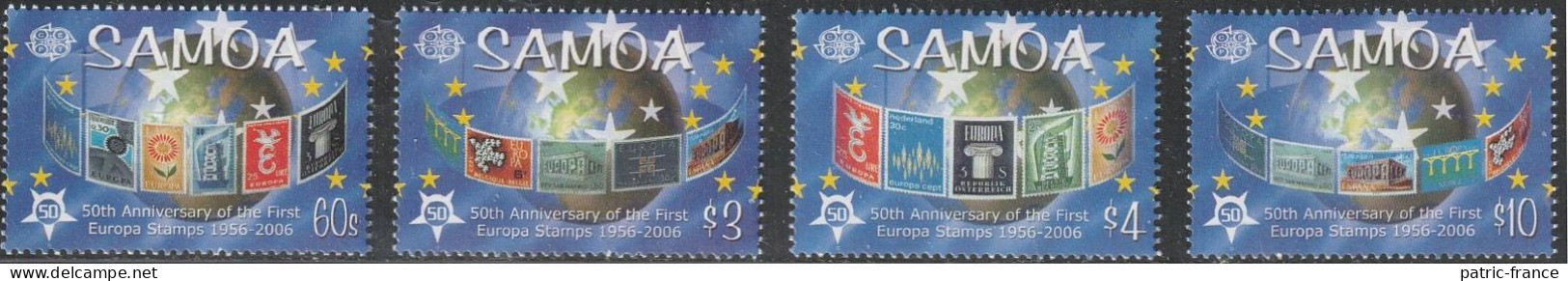 SAMOA EUROPA 2006 - Série 996/99 ** Et BF73** - Samoa