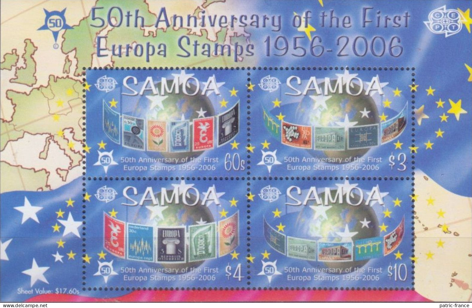 SAMOA EUROPA 2006 - Série 996/99 ** Et BF73** - Samoa