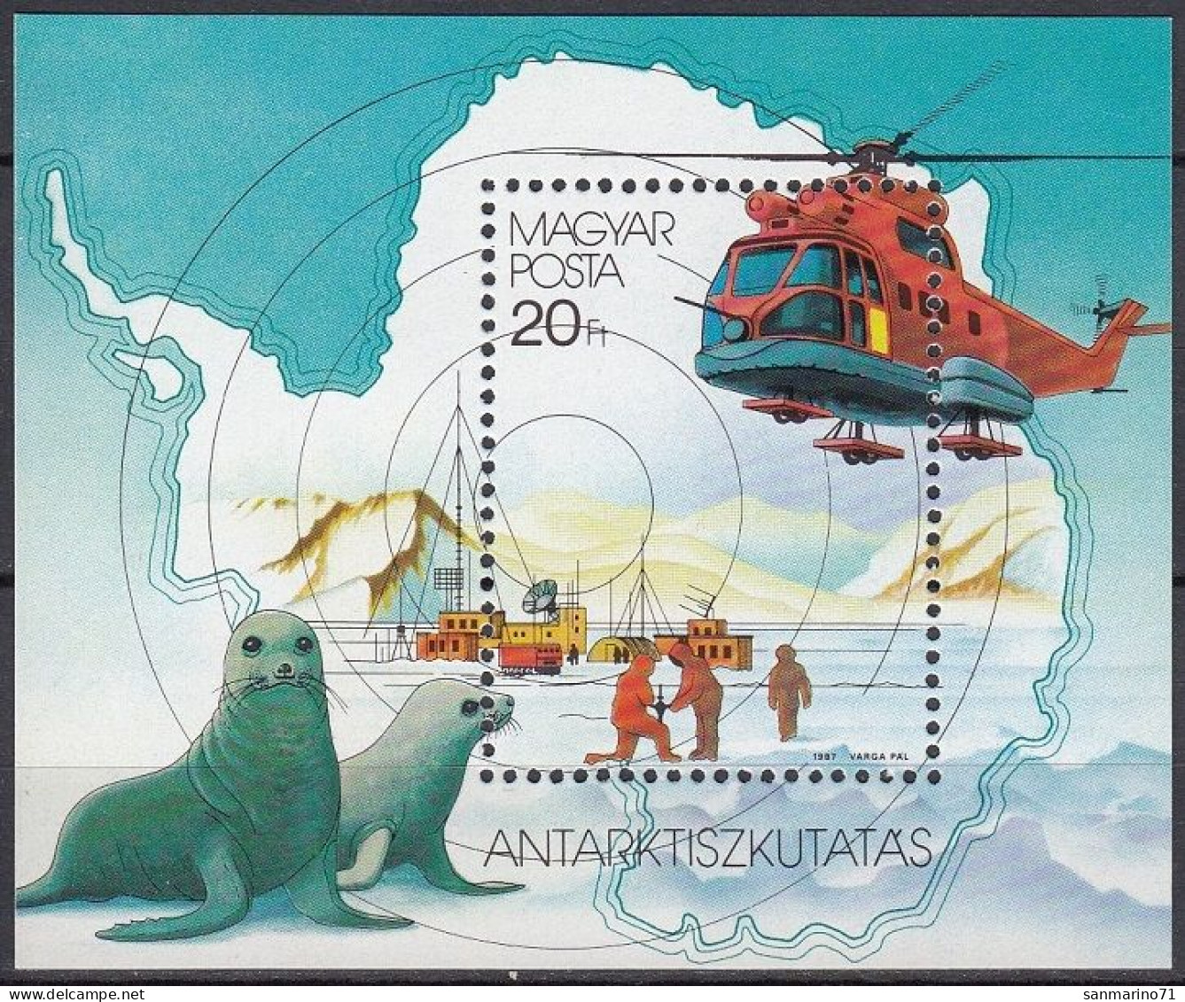 HUNGARY Block 190,unused (**) - Expéditions Antarctiques