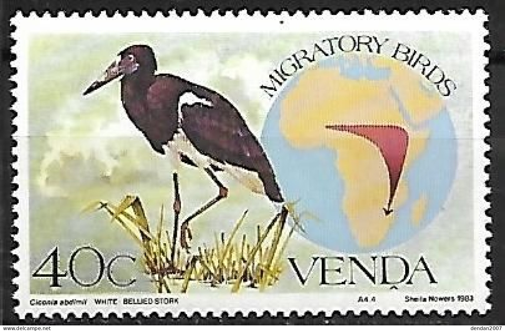 Venda - MNH ** 1983 :  Abdim's Stork  -  Ciconia Abdimii - Storks & Long-legged Wading Birds