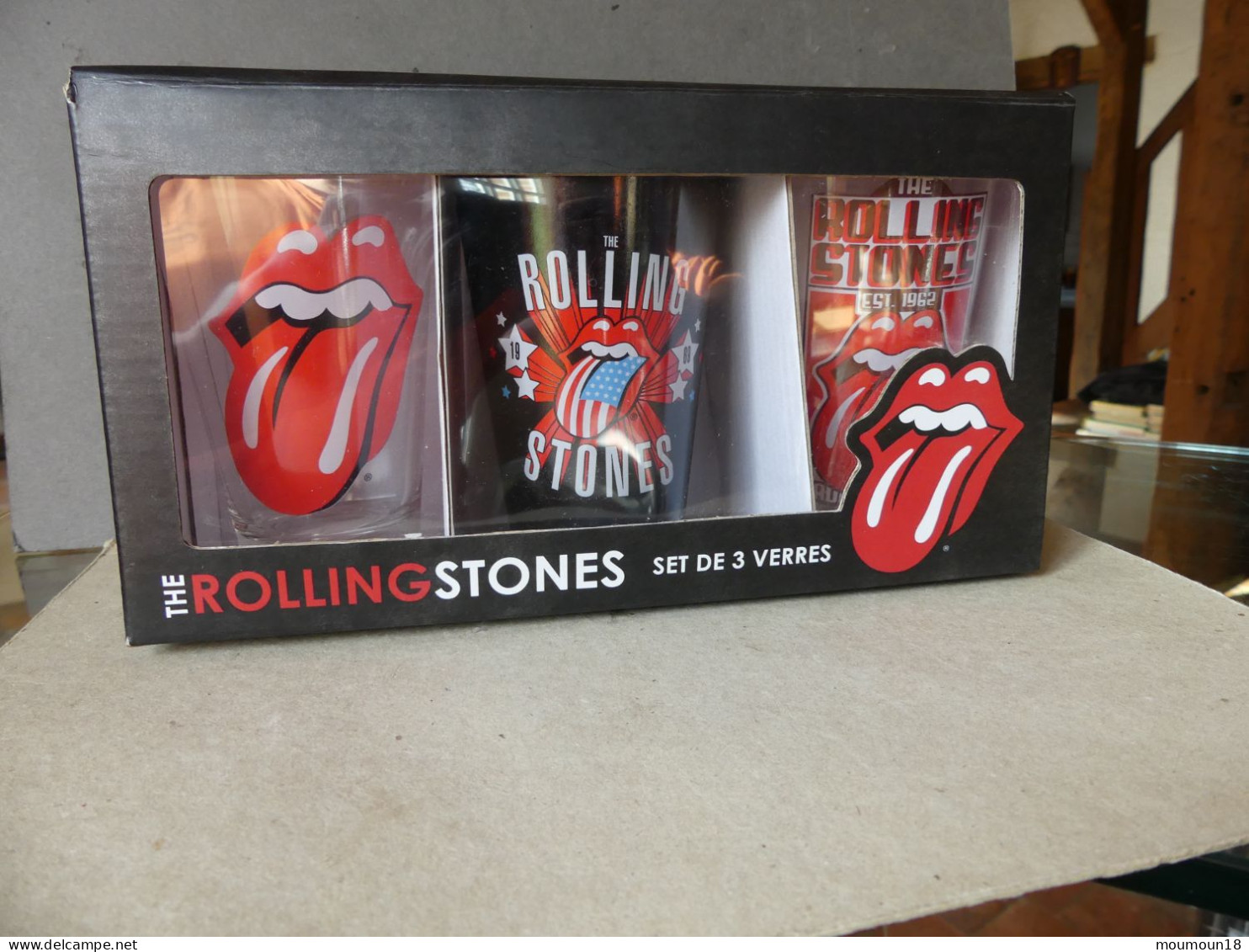 Set Série 3 Verres Rolling Stones 2014 Neufs En Boîte - Glasses