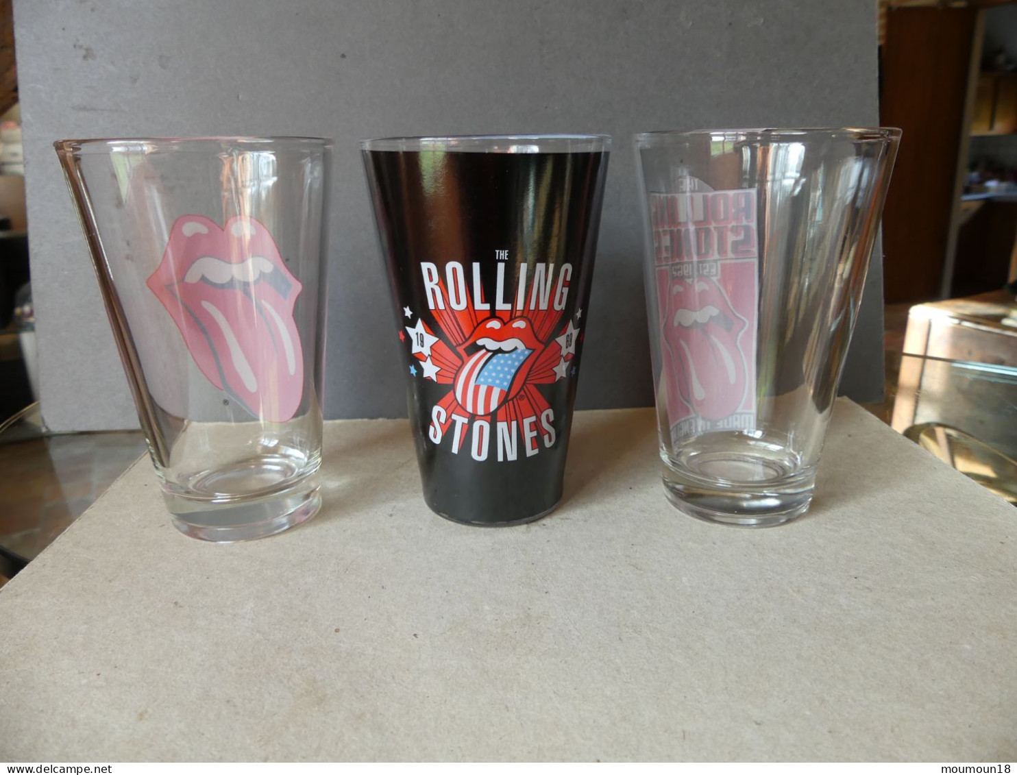 Set Série 3 verres Rolling Stones 2014 neufs en boîte