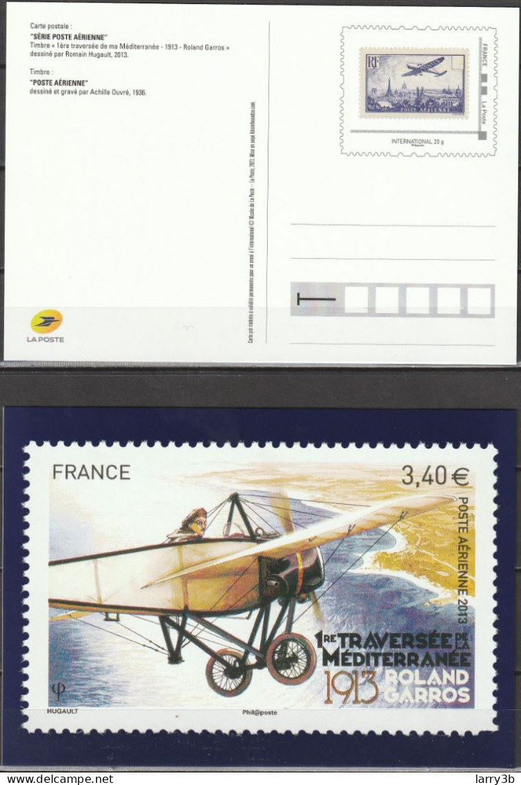 2023 CARTE ENTIER POSTE AERIENNE "ROLAND GARROS", Reprise PA77, NEUF ** MNH - Official Stationery