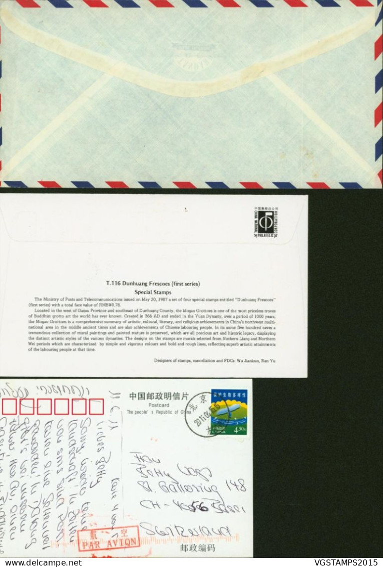 Chine 1985 - Lot De 9 Lettres Et FDC Divers .............................. (VG) DC-12450 - Used Stamps