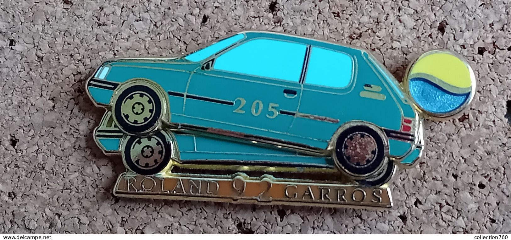 Pin's PEUGEOT 205 - ROLAND GARROS 92 - Peugeot