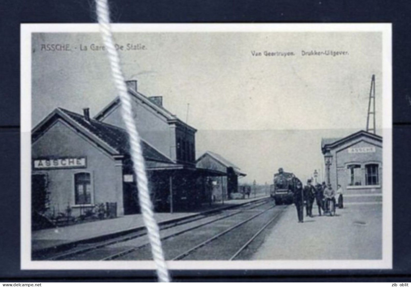 PHOTO  ASSE  VLAAMSE BRABANT Gare Station Statie REPRO - Asse