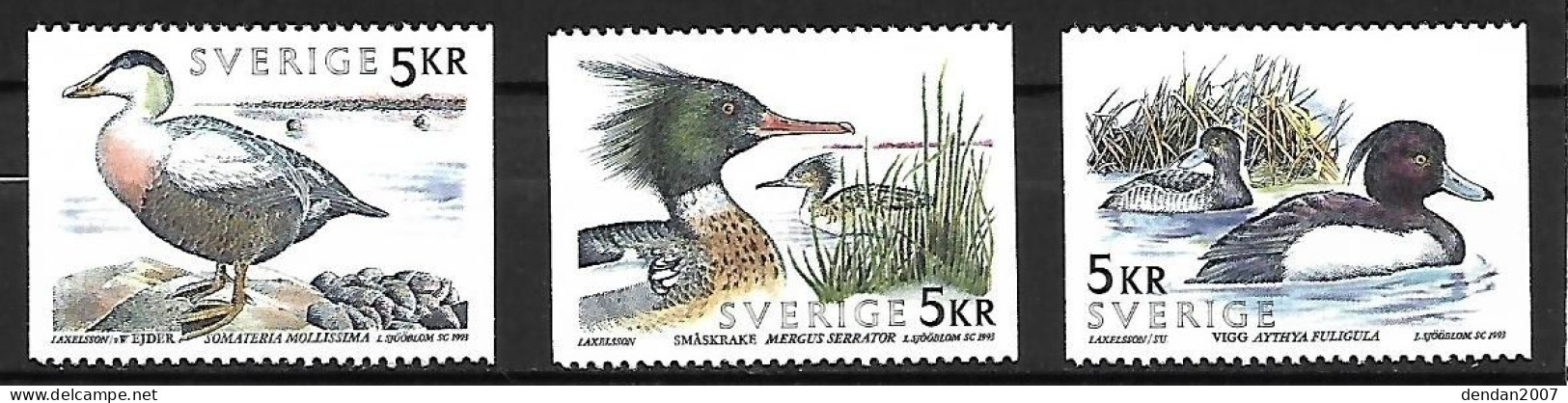 Sweden - MNH ** 1993 - Set 3/4 : Ducks - Eenden